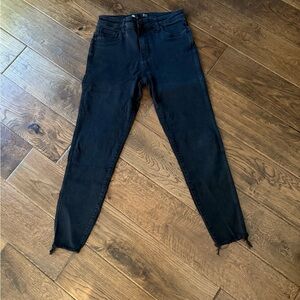 Kut From The Kloth Raw Hem Black Jeggings